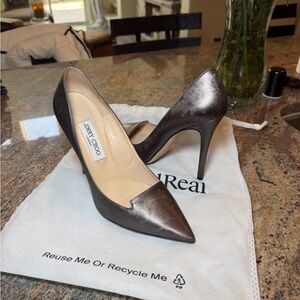 Jimmy Choo Dark Metallic Heels Size 39